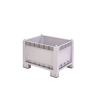 Zárt oldalú 300 l-es box-konténer, 4 lábas