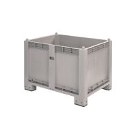 Zárt oldalú 550 l-es box-konténer 4 lábas