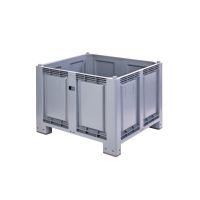 Zárt oldalú 680 l-es box-konténer, 4 lábas, reg alapanyagos