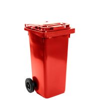 120 l-es műanyag piros szemetes