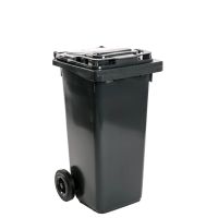 120 l-es műanyag fekete szemetes