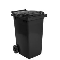 240 l-es műanyag fekete szemetes
